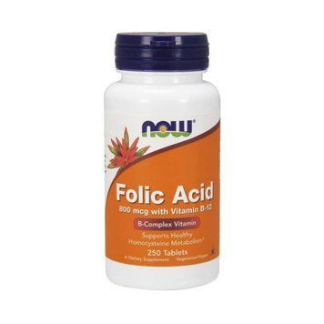 Folic Acid 800 mсg with Vitamin B-12 (250 tabs) 1775161760 фото