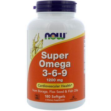 NOW Super Omega 3-6-9 1200 mg 90 caps 1312258993 фото